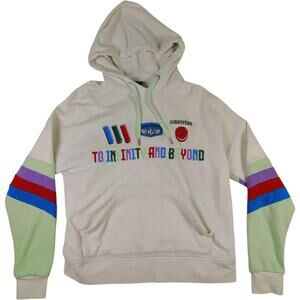 Disney Pixar Buzz Lightyear Hoodie Mens Small To Infinity And Beyond Pullover